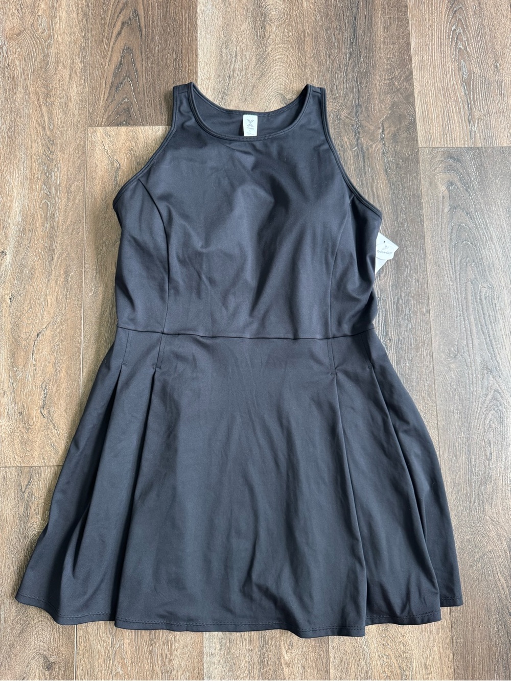 Xersion Black Sleeveless Performance Fit & Flare Mini Dress Women’s Size Large